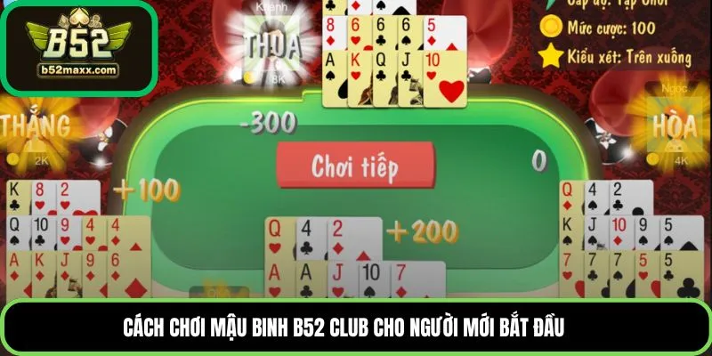 Cách chơi Mậu binh B52 club cho người mới bắt đầu
